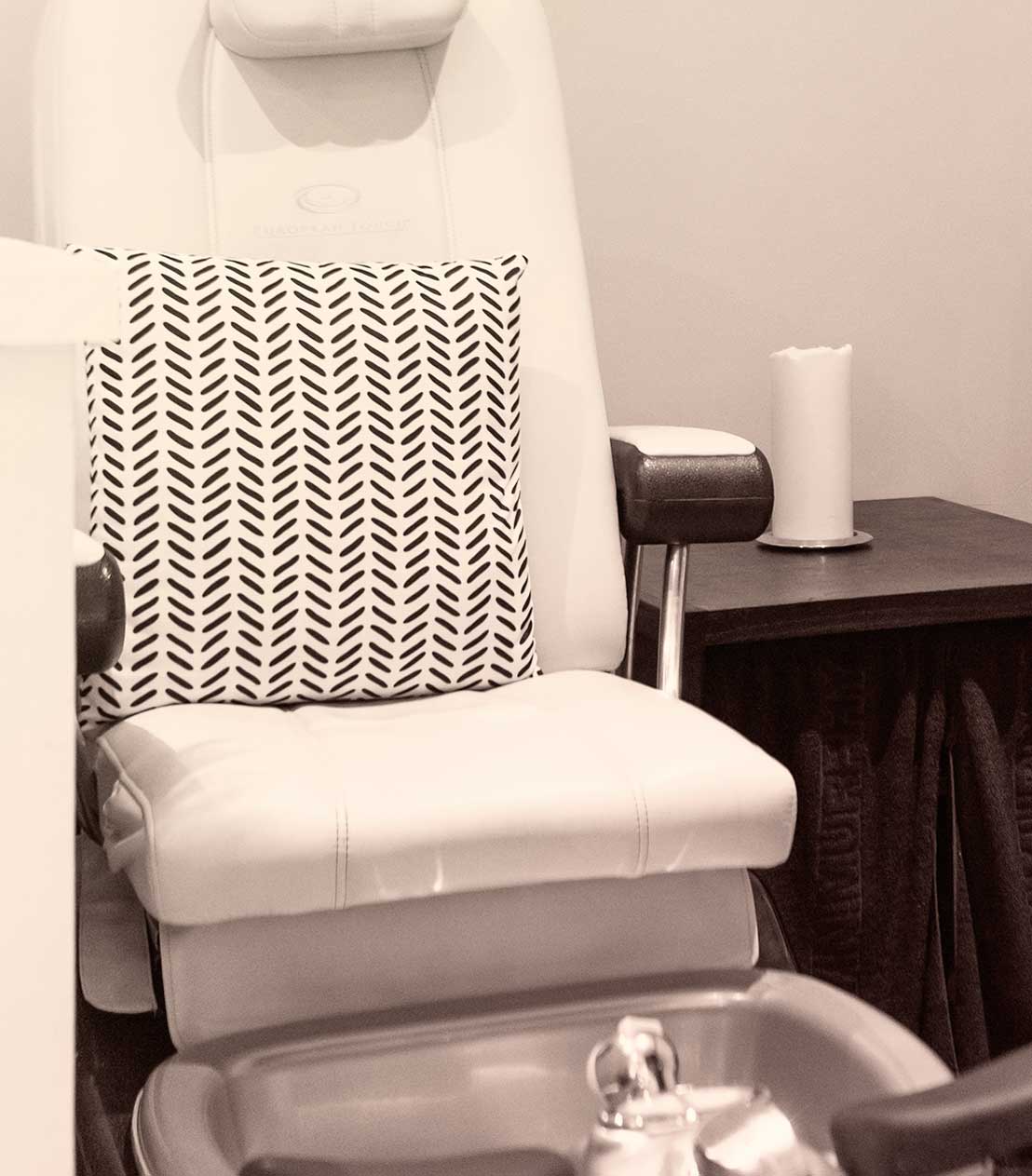 Pedicure chair at Hair salon in Naples, Florida
